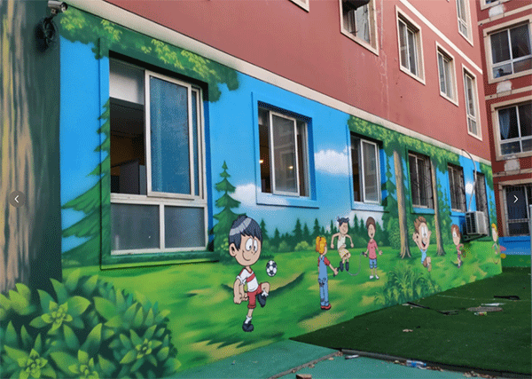 幼兒園墻噴繪如何做？