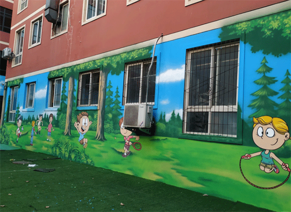 幼兒園墻噴繪如何做？